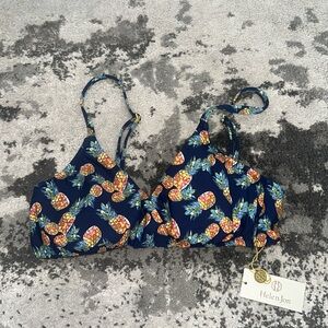 Helen Jon underwire bikini top in pineapple paradise